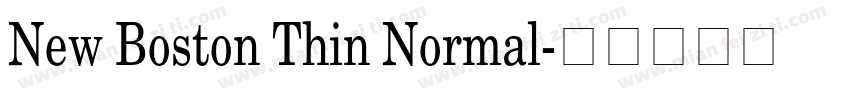 New Boston Thin Normal字体转换